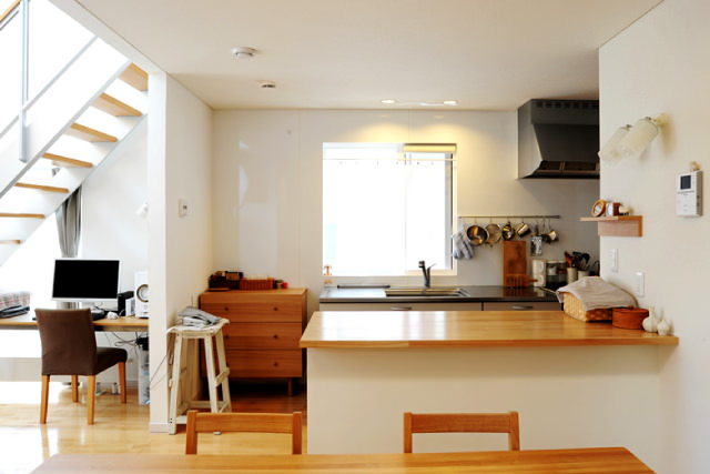 空間を楽しむ家 ダイニング