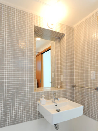 空間を楽しむ家 洗面所